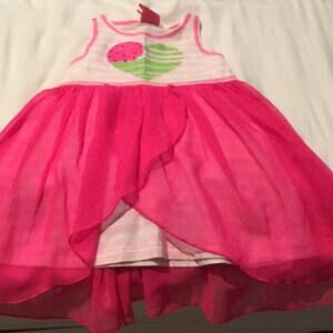 Bright hi low hemline summer dress NWT